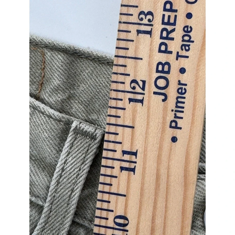 Vintage Levis 550‎ Jeans 34x34 Relaxed Fit Y2K 90s Mens Light Green actual 32x33